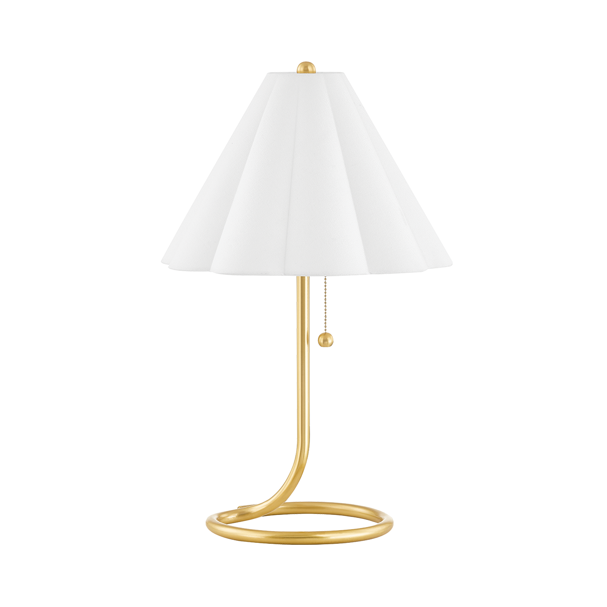 Martha Table Lamp in Aged Brass Finish