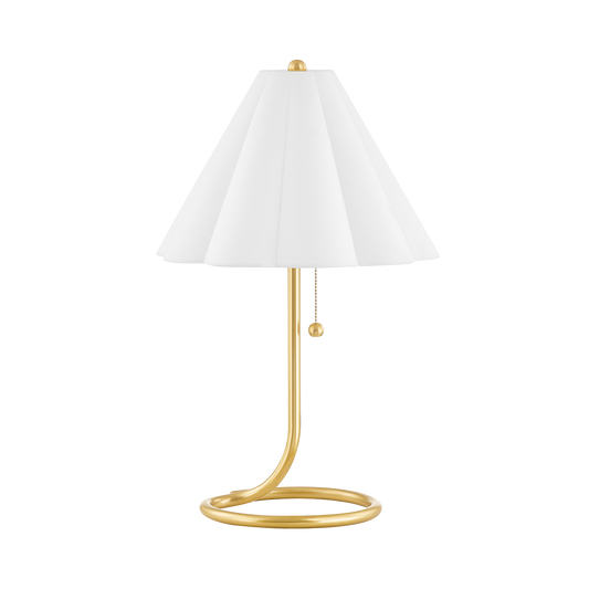 Martha Table Lamp in Aged Brass Finish