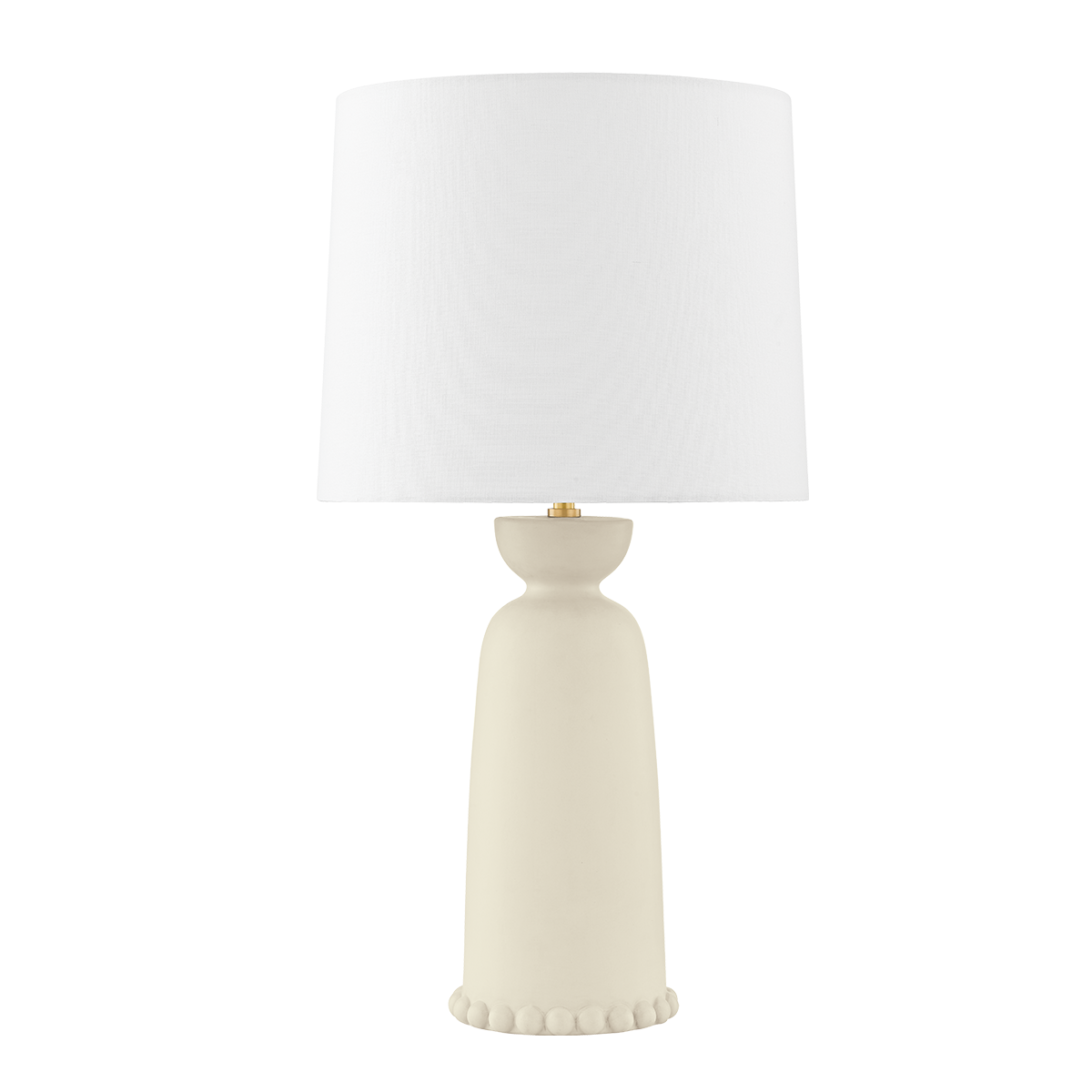Rhea Table Lamp in AGED BRASS/CERAMIC ANTIQUE IVORY Finish