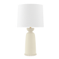 Rhea Table Lamp in AGED BRASS/CERAMIC ANTIQUE IVORY Finish