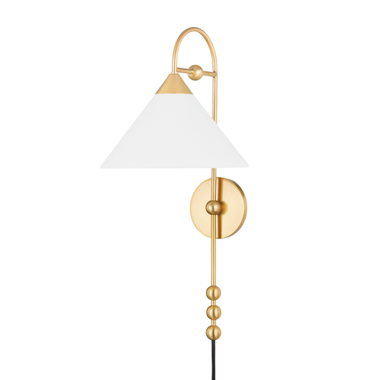 Sang Wall Sconce in Aged Brass Finish