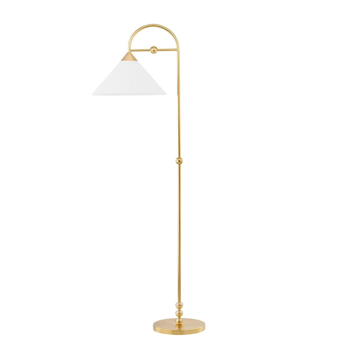 Sang Floor Lamp in Aged Brass Finish
