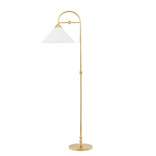 Sang Floor Lamp in Aged Brass Finish