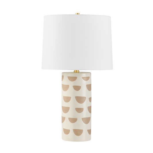 Minnie Table Lamp in Aged Brass Finish