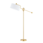 LIBBY Floor Lamp in Aged Brass Finish