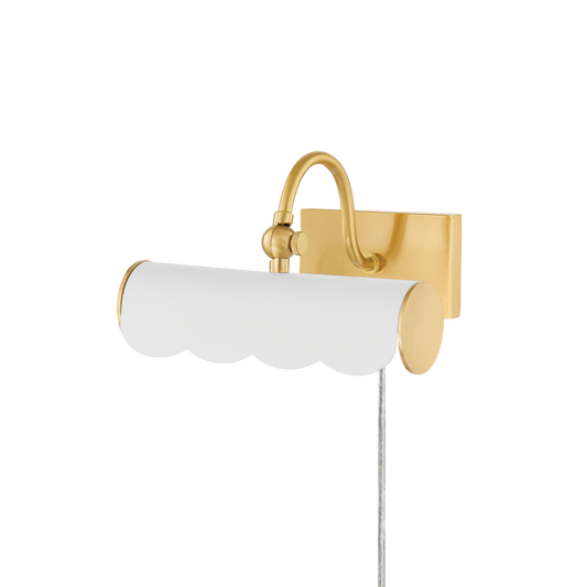 FIFI Picture Light in Aged Brass Finish