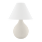 HELENA Table Lamp in AGED BRASS/CERAMIC MATTE WHITE SPECK Finish