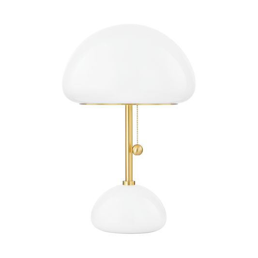 CORTNEY Table Lamp in Aged Brass Finish
