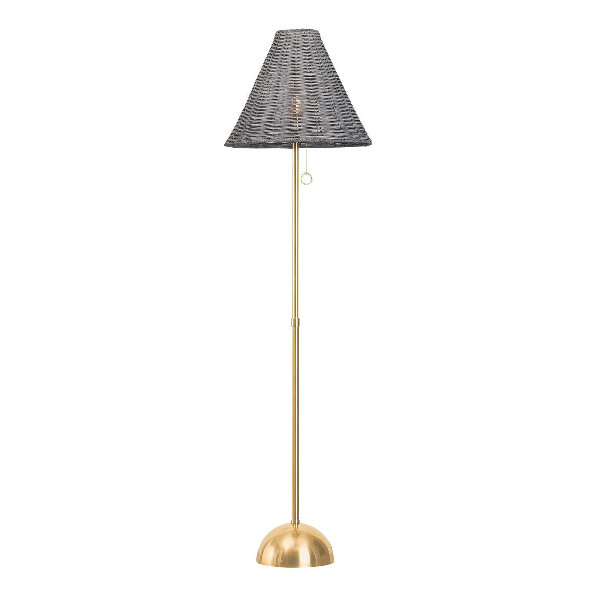 DESTINY Floor Lamp in Aged Brass Finish
