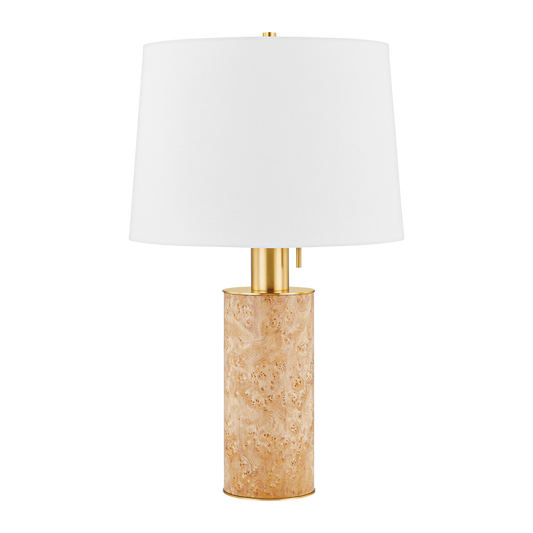 CLARISSA Table Lamp in Aged Brass Finish