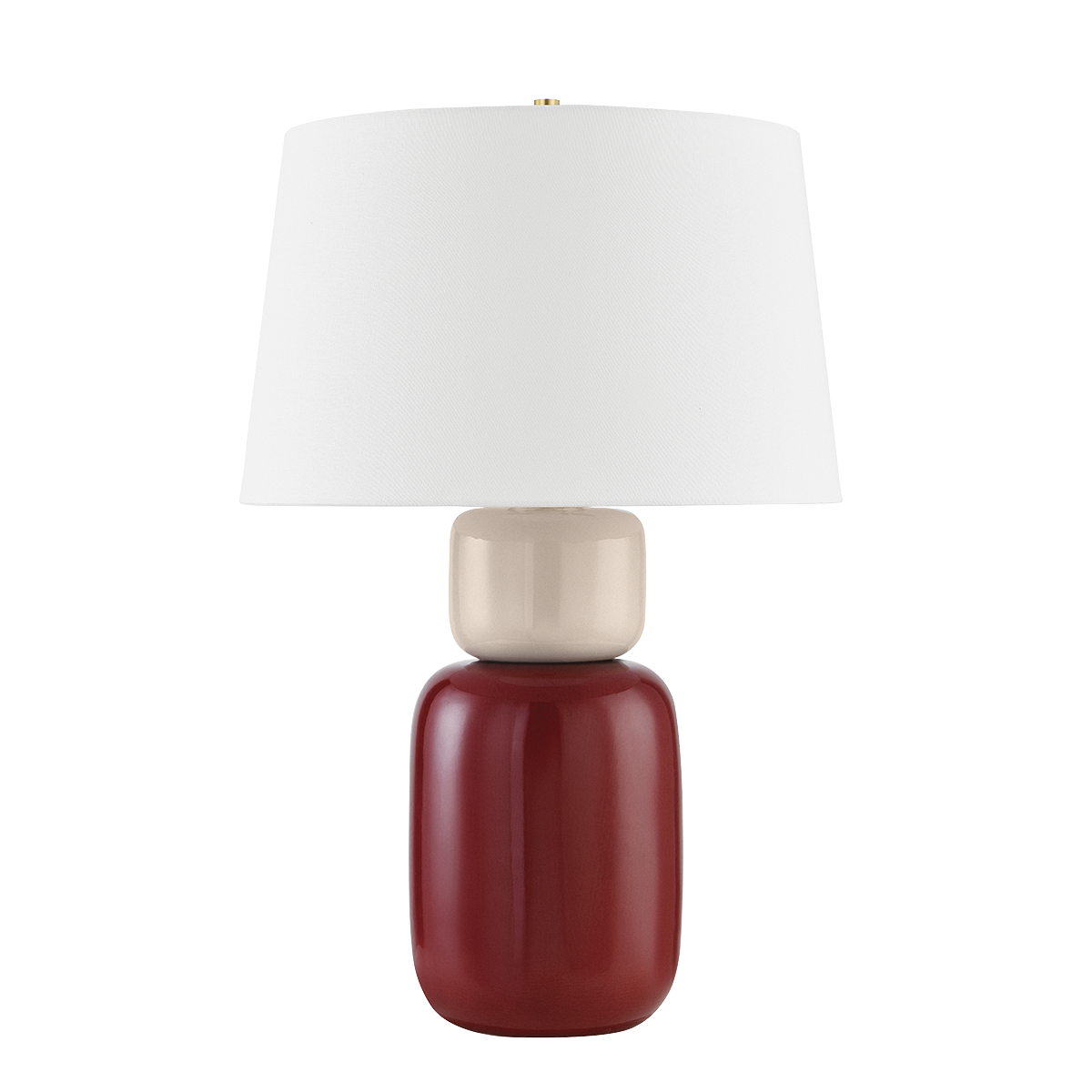 Batya TABLE LAMP in Aged Brass/Ceramic Bordeaux Blush Finish