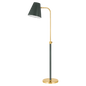 Georgann Floor Lamp in Aged Brass/Soft Studio Green Finish