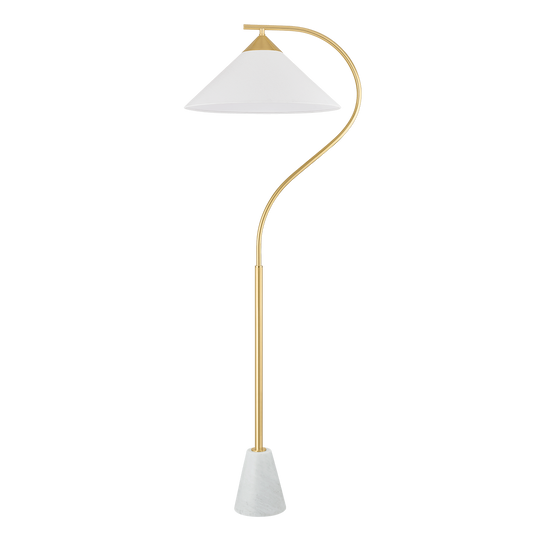 BIANCA FLOOR LAMP in AGED BRASS Finish