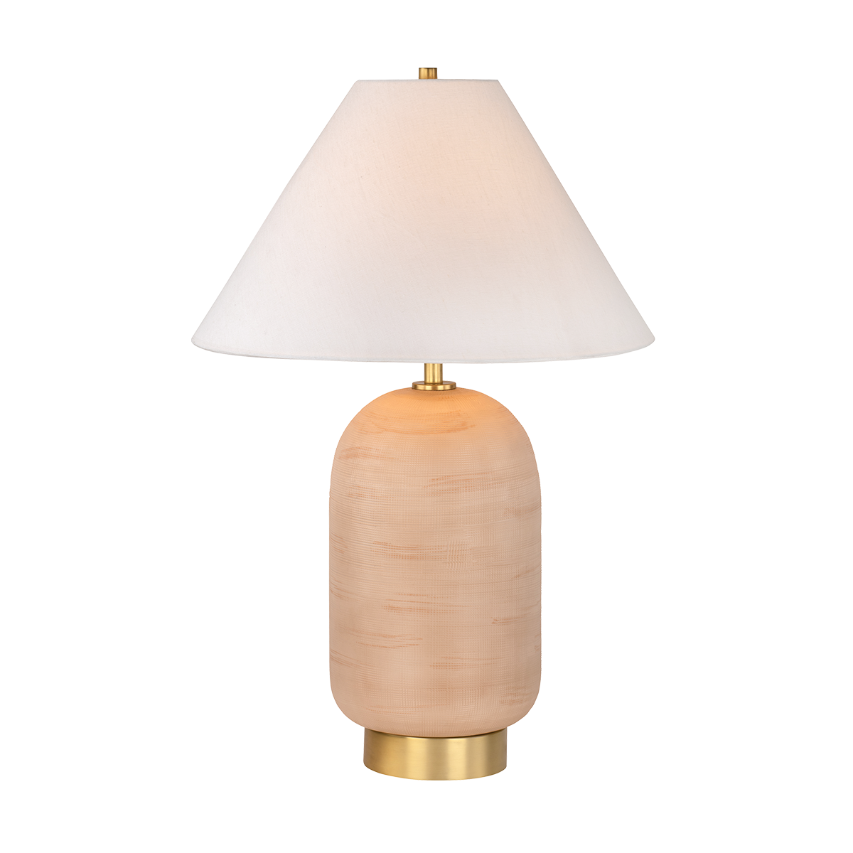 RAVEN Table Lamp in AGED BRASS Finish