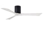 Irene-3H Series 52 Inch 3 blade paddle fan. Multiple Finish Options to choose from. Matte Black / Matte White Finish