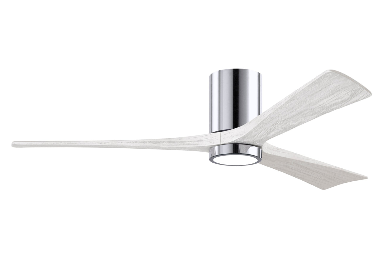Irene-3HLK 60 Inch 3  blade paddle fan. Multiple Finish Options to choose from. Polished Chrome / Matte White Finish