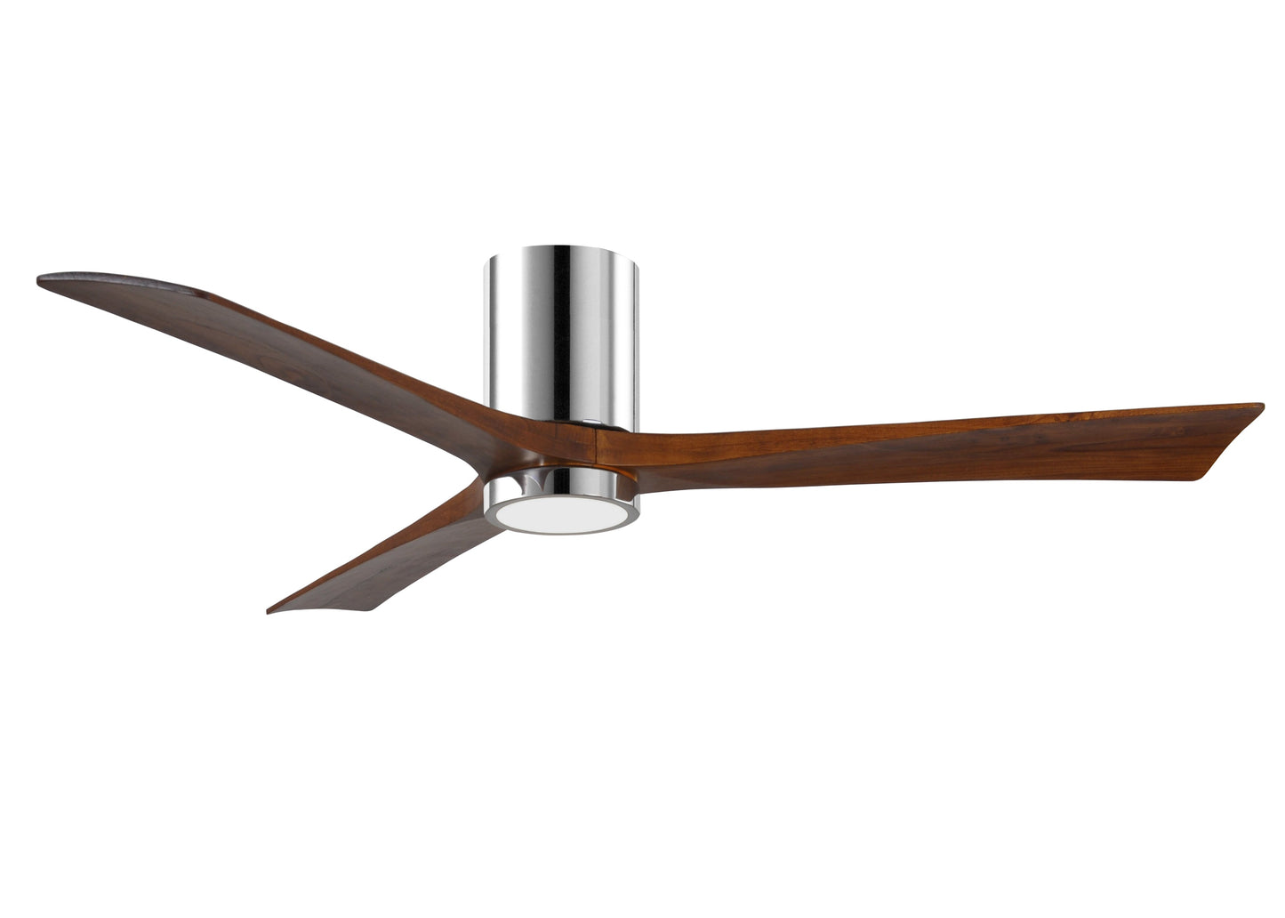 Irene-3HLK 60 Inch 3  blade paddle fan. Multiple Finish Options to choose from. Polished Chrome / Walnut Tone Finish