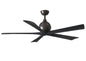Irene-5 Series 60 Inch 5 blade paddle fan. Multiple Finish Options to choose from.