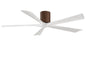 Irene-5H Series 60 Inch 5 blade paddle fan. Multiple Finish Options to choose from. Walnut tone / Matte White Finish