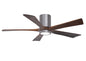 Irene-5HLK Series 52 Inch 5 blade paddle fan. Multiple Finish Options to choose from. Brushed Pewter / Walnut Finish