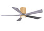 Irene-5HLK Series 52 Inch 5 blade paddle fan. Multiple Finish Options to choose from. Light Maple / Barnwood Finish