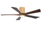 Irene-5HLK Series 52 Inch 5 blade paddle fan. Multiple Finish Options to choose from. Light Maple / Walnut Finish