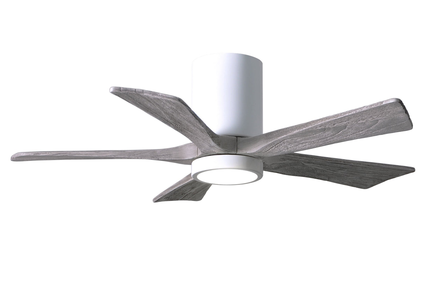 Irene-5HLK Series 42 Inch 5 blade paddle fan. Multiple Finish Options to choose from. Gloss White / Barnwood Tone Finish