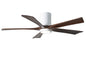 Irene-5HLK Series 52 Inch 5 blade paddle fan. Multiple Finish Options to choose from. Gloss White / Walnut Tone Finish