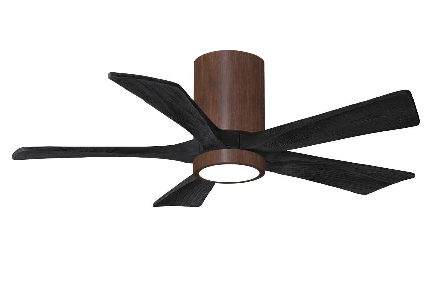 Irene-5HLK Series 42 Inch 5 blade paddle fan. Multiple Finish Options to choose from. Walnut / Matte Black Finish