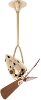 Jarold Direcional ceiling fan. Multiple Finish Options to choose from. Polished Brass / Mahogany Finish / 16 Inch