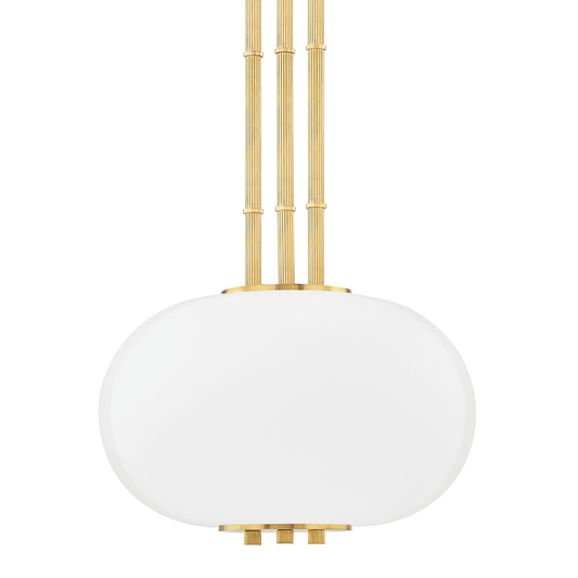 Palisade Pendant with Aged Brass Finish