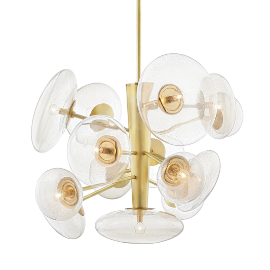 Opera Chandelier with Aged Brass Finish