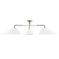 Duo Semi Flush with Aged Old Bronze Finish