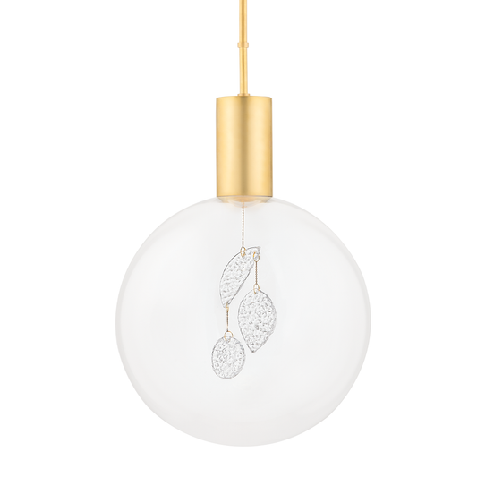 Gio Pendant with Aged Brass Finish