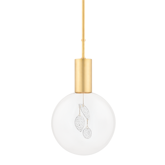 Gio Pendant with Aged Brass Finish