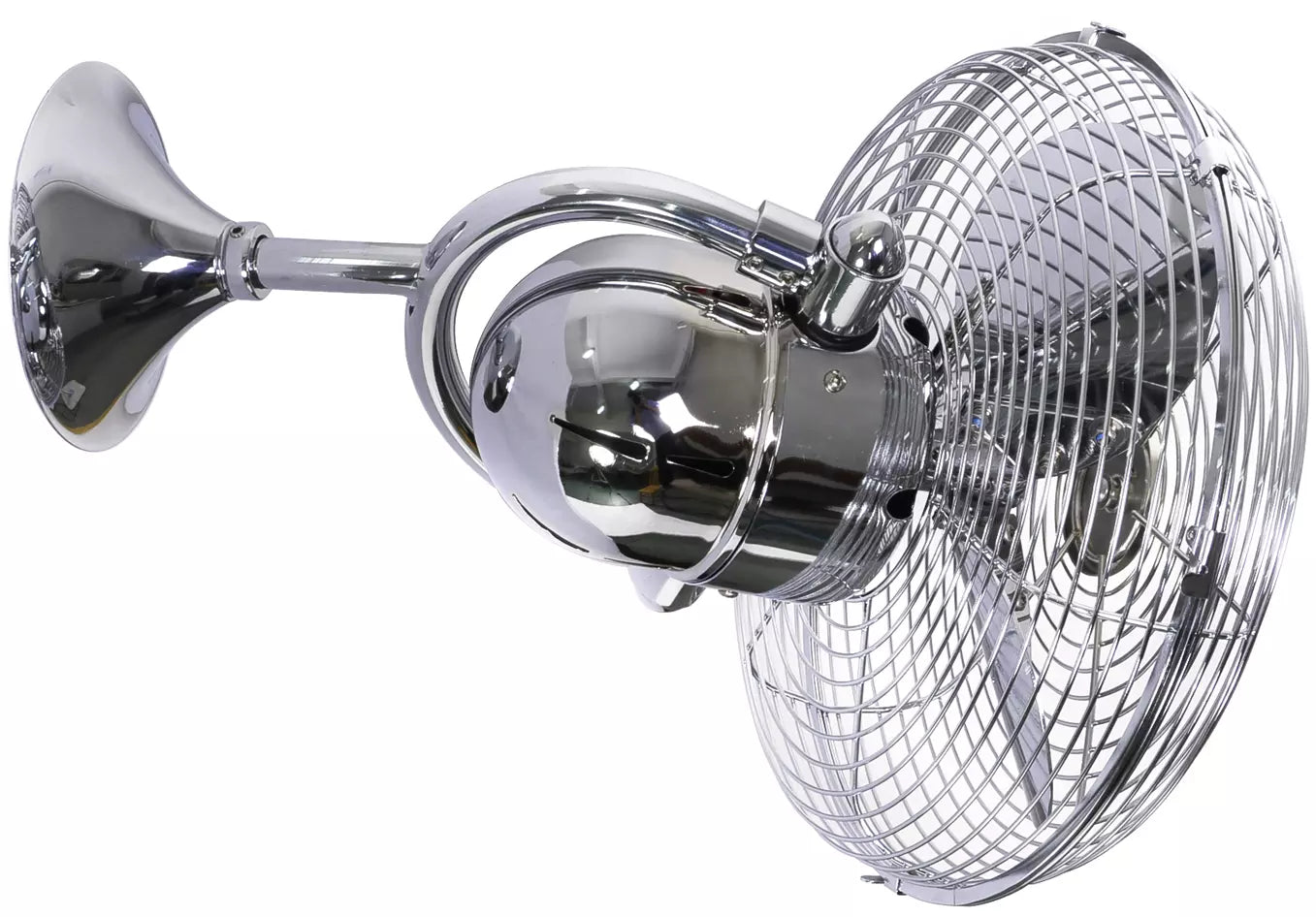 Kaye 90° oscillating 3-speed ceiling or wall fan. Multiple Finish Options to choose from.