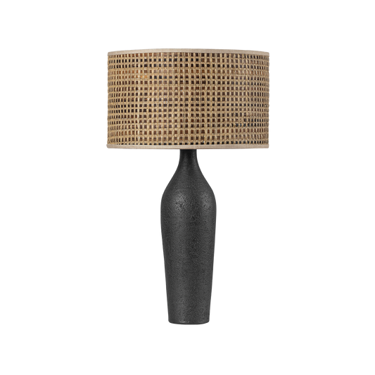 WINGDALE TABLE LAMP with AGED BRASS/CERAMIC BLACK ASH Finish
