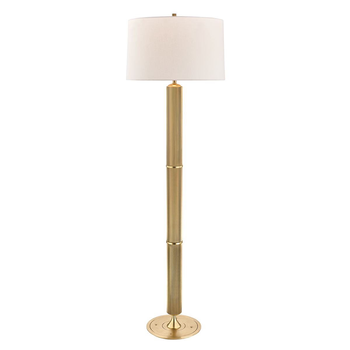 Tompkins Floor Lamp with Aged Brass Finish