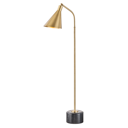 Stanton Floor Lamp with Aged Brass Finish