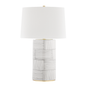 Borneo Table Lamp with Aged Brass/stripe Combo Finish