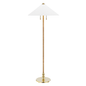 Flare Floor Lamp with Aged Brass Finish
