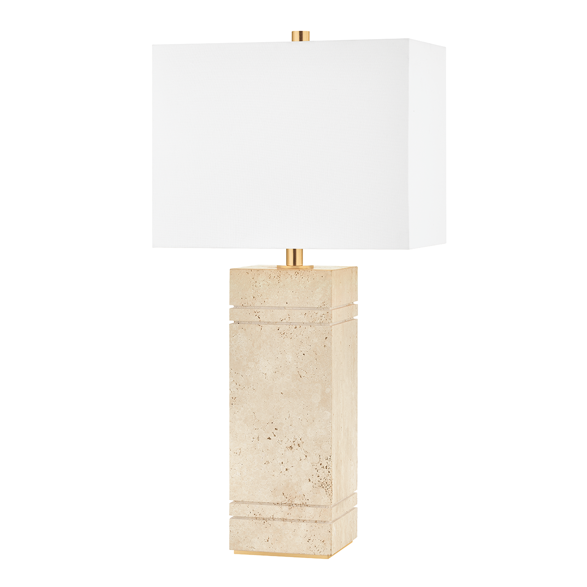 Brownsville Table Lamp with Aged Brass Finish