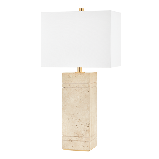 Brownsville Table Lamp with Aged Brass Finish
