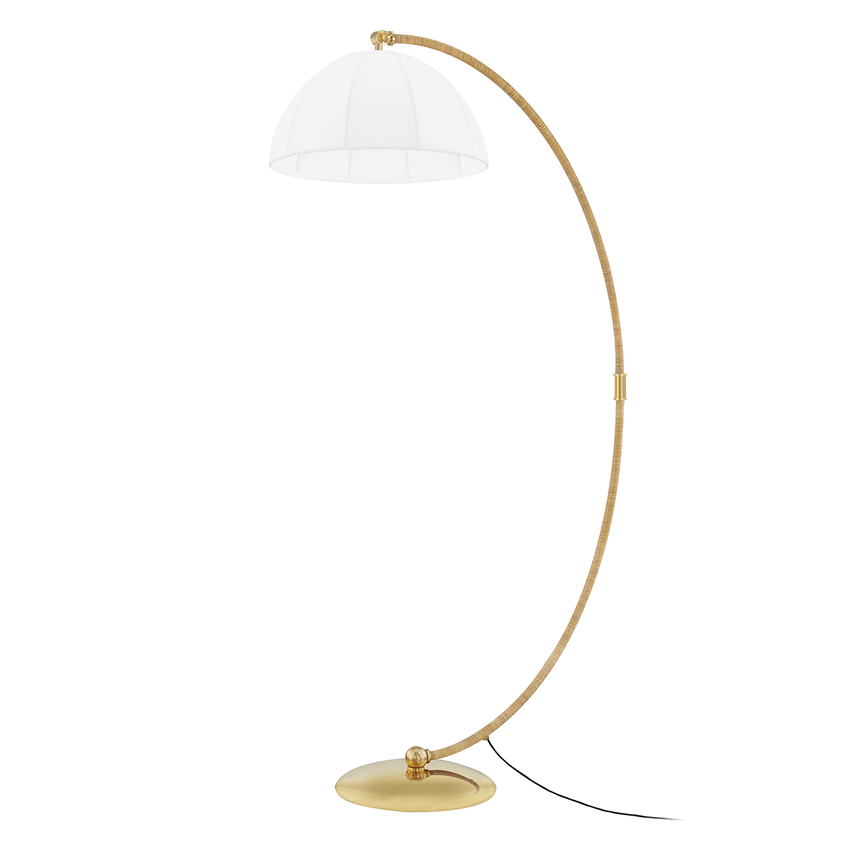 Montague Floor Lamp with Aged Brass Finish