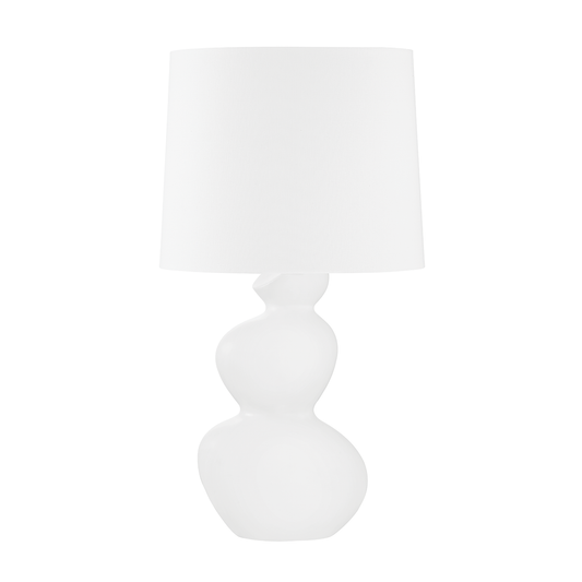 Kingsley Table Lamp with AGED BRASS/CERAMIC SATIN WHITE Finish