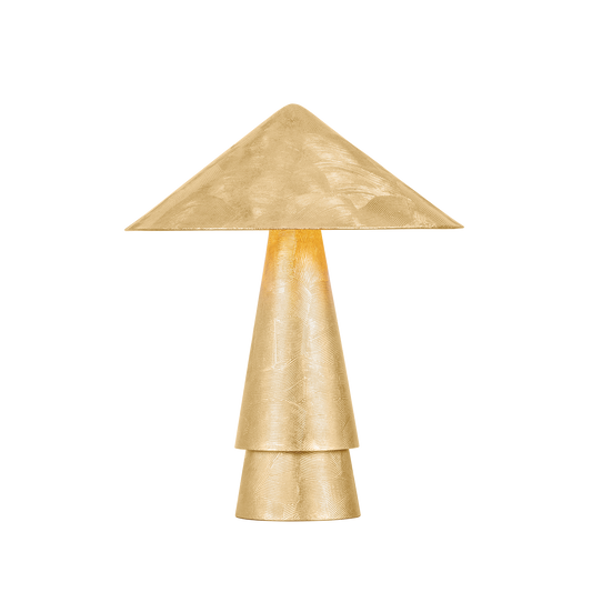 FOXTON Table Lamp with VINTAGE GOLD LEAF Finish