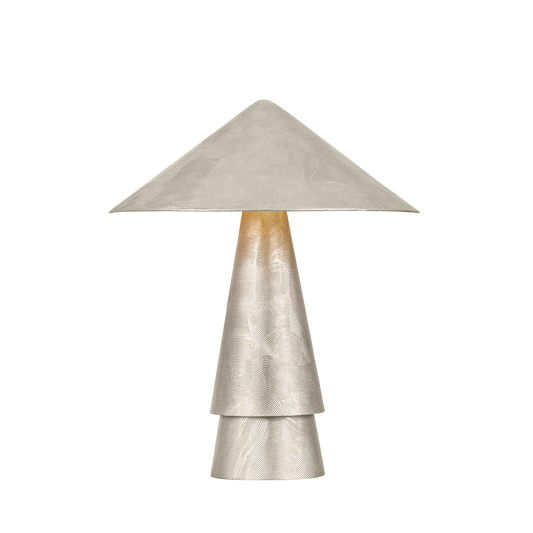 FOXTON Table Lamp with WARM SILVER LEAF Finish