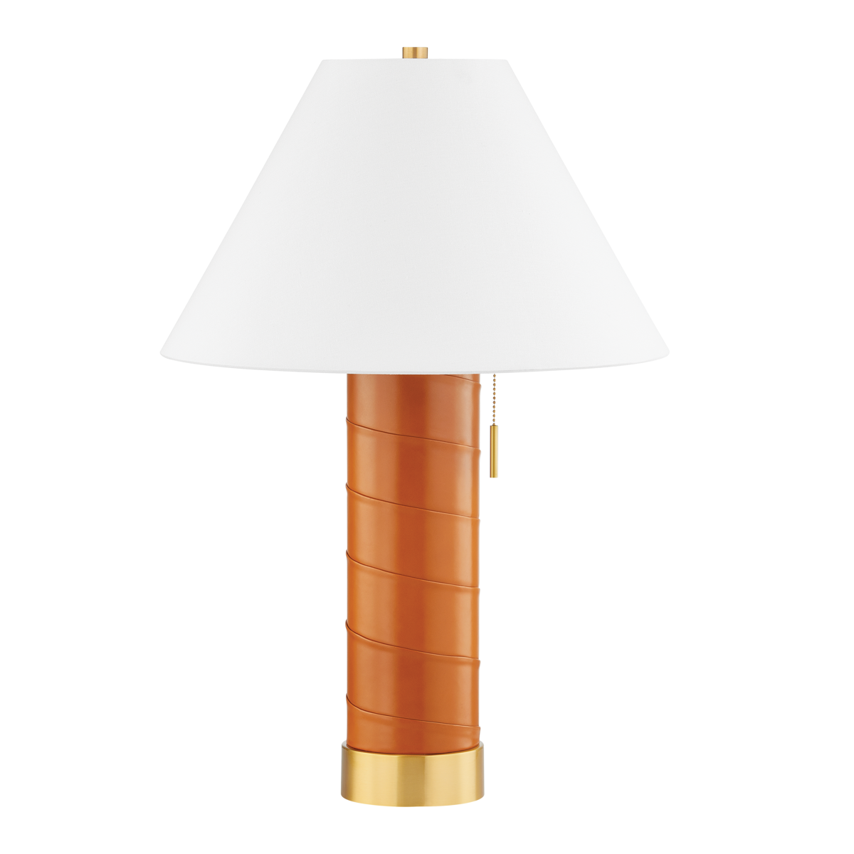 NORWALK Table Lamp with Aged Brass Finish