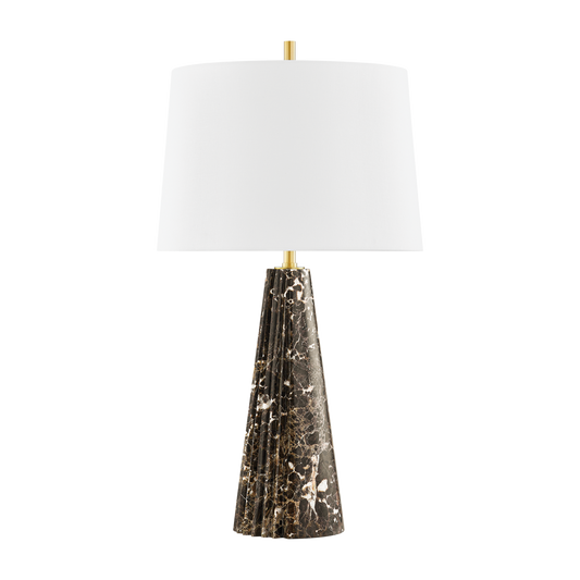 FANNY Table Lamp with Aged Brass Finish