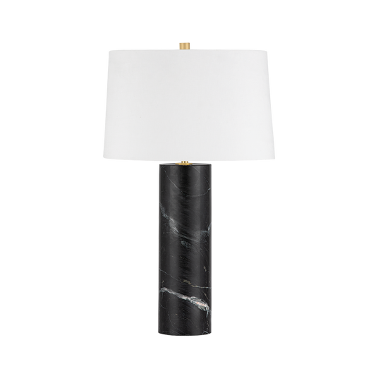 SPRAGUE Table Lamp with Aged Brass Finish